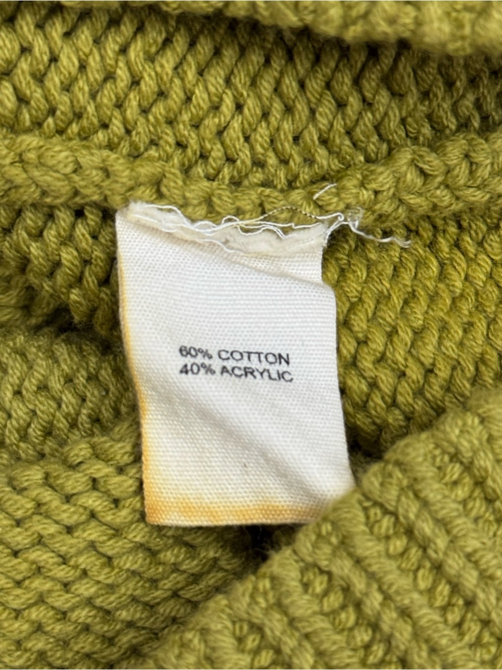 Marled Chartreuse Sleeveless Turtleneck Sweater Vest - Picture 6 of 6